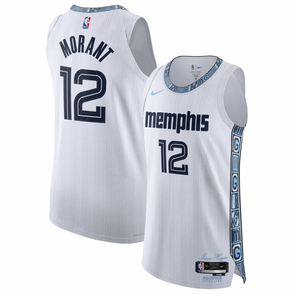 Ja Morant Memphis Grizzlies Unisex 2025/26 Authentic Jersey City Edition White - NBA