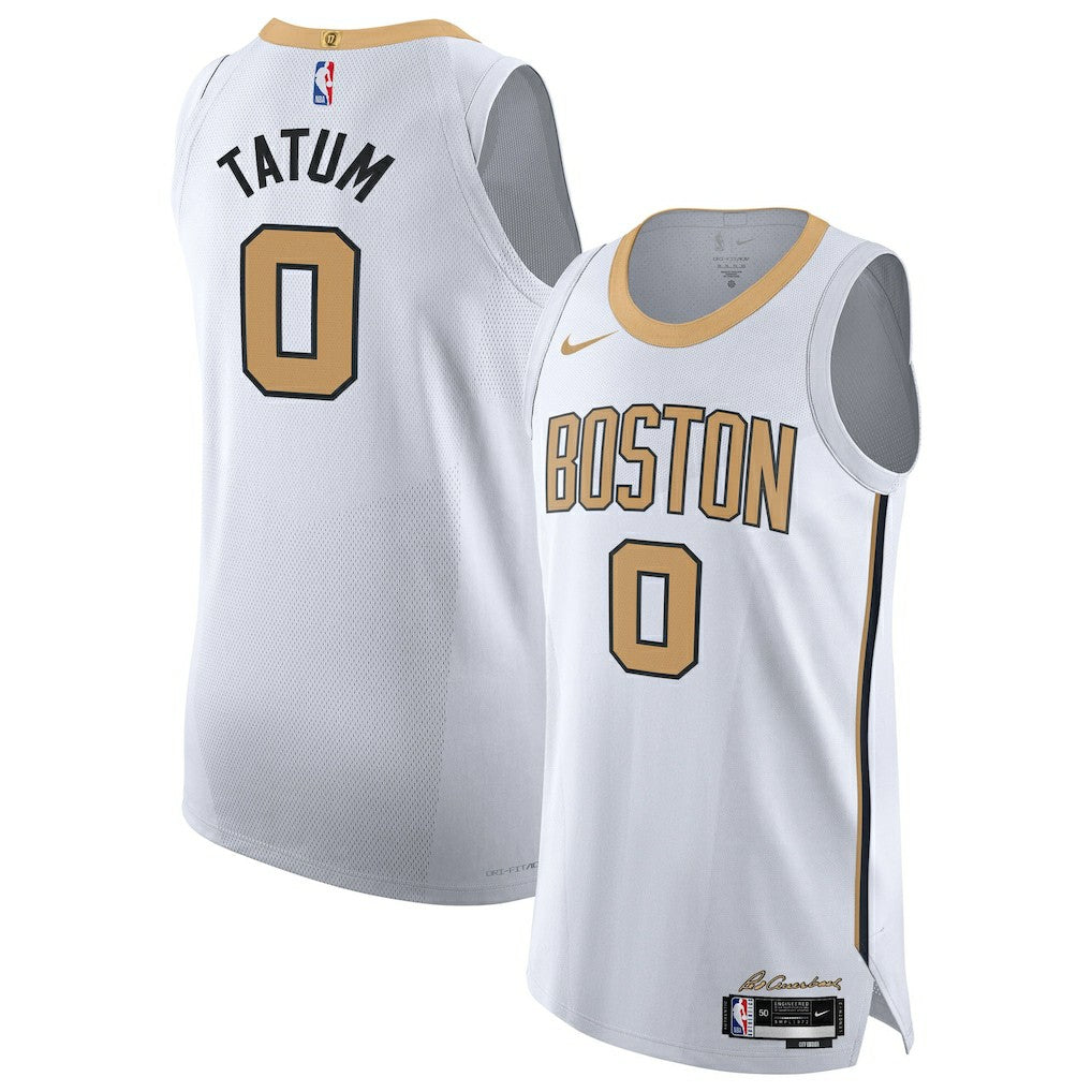 Jayson Tatum Boston Celtics Unisex 2025/26 Authentic Jersey City Edition White - NBA