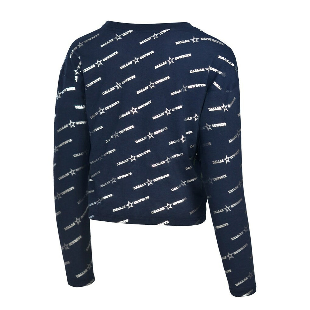 Dallas Cowboys Lauren James Foil Long Sleeve T-Shirt Navy | NFL