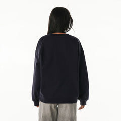 Dallas Cowboys The Wild Collective Women's Rock Crystal Oversized Crewneck Sweatshirt Navy | NFL
