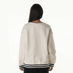 Dallas Cowboys The Wild Collective Women's Oversized Vintage French Terry Sweatshirt Cream | NFL