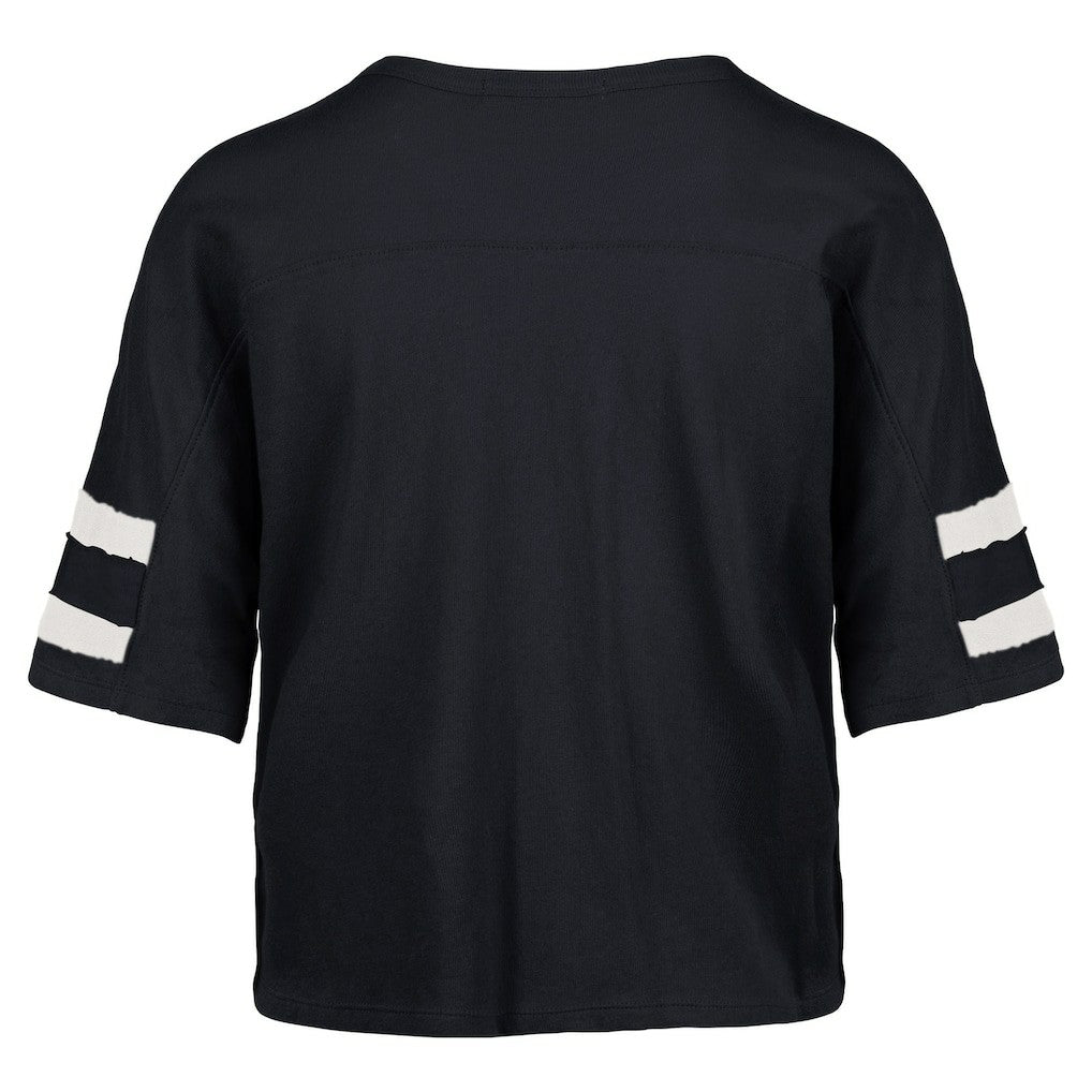 Dallas Cowboys '47 Women's Premier Scout Cropped V-Neck T-Shirt Navy | 47 brand