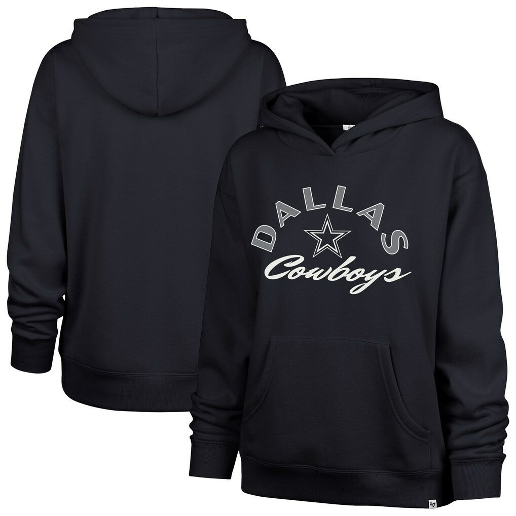 Dallas Cowboys '47 Women's Whirlwind Naomi Pullover Hoodie Navy | 47 brand