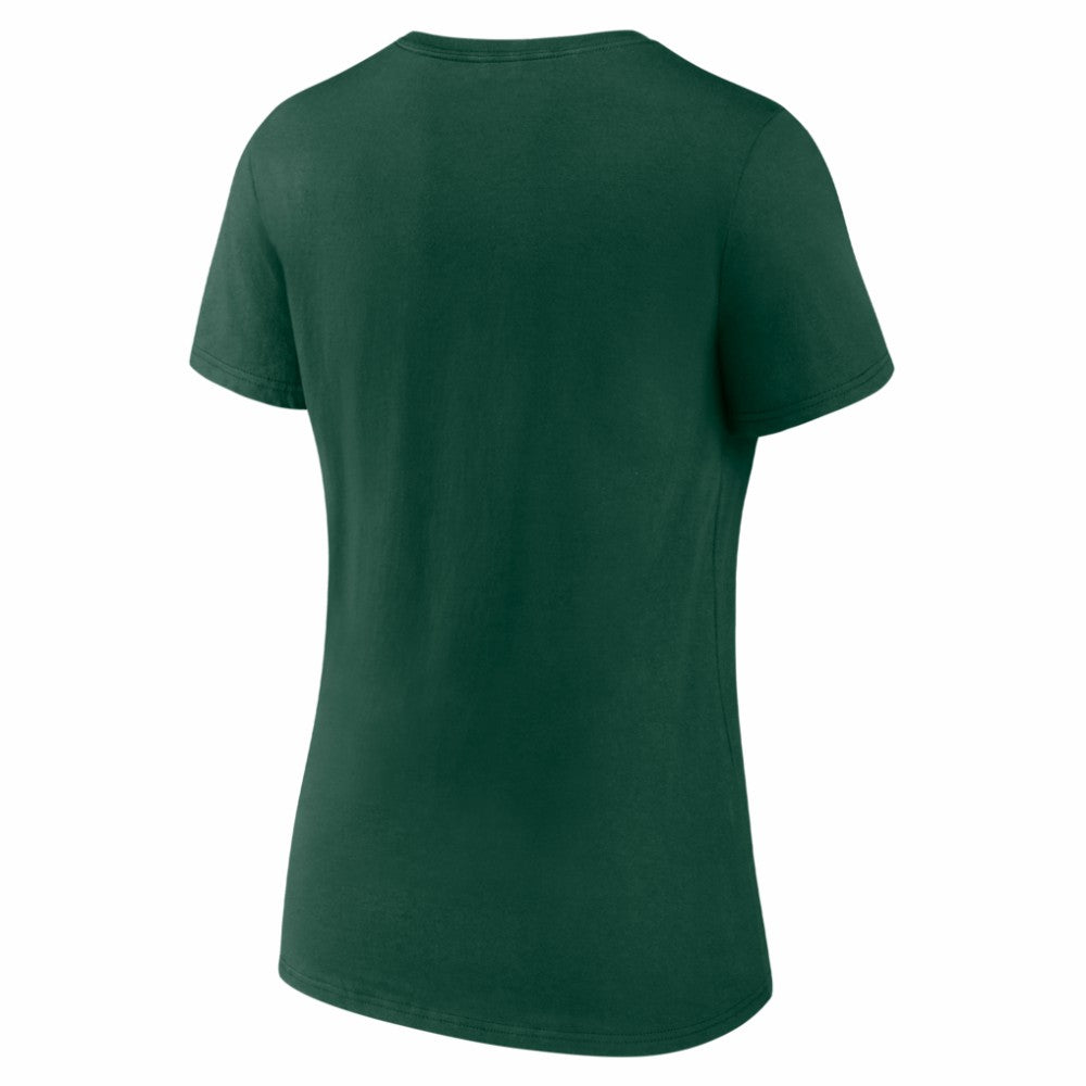 Athletics Women's Logo V-Neck T-Shirt - MLB