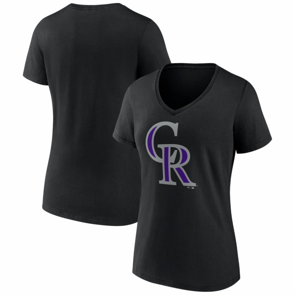 Colorado Rockies Women's Logo V-Neck T-Shirt - MLB