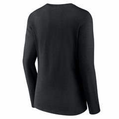 Miami Marlins Women's Logo Long Sleeve V-Neck T-Shirt - MLB