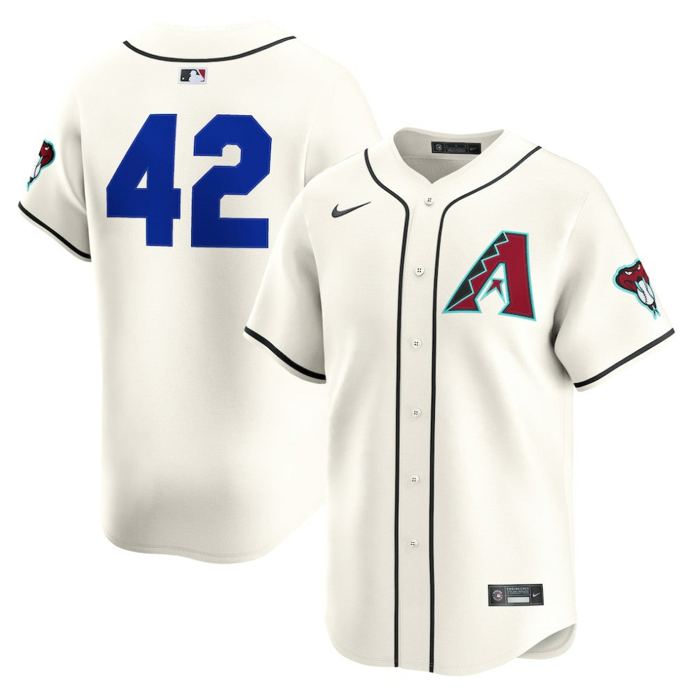 Arizona Diamondbacks Nike Home 2025 Jackie Robinson Day Limited Jersey – Cream Jerseys - MLB