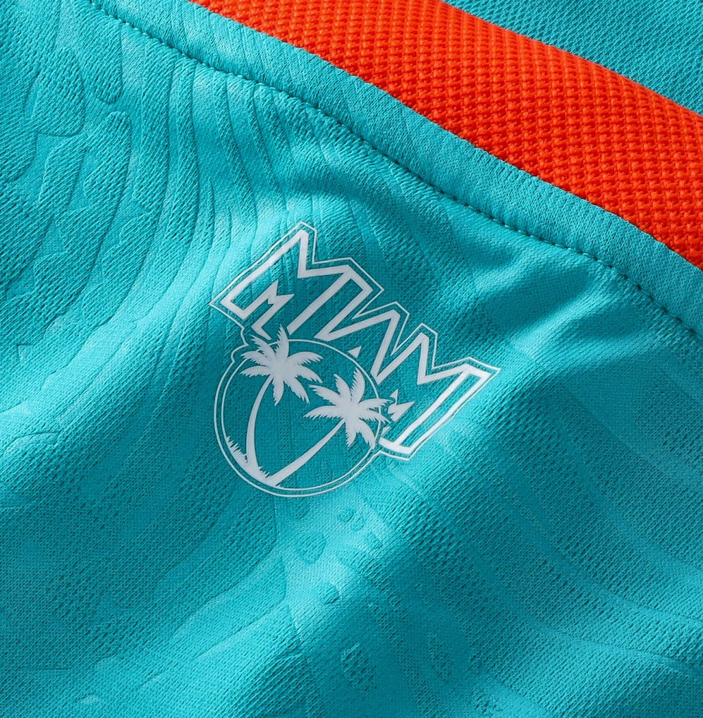 Miami Dolphins NFL Football x Football Fan Top Aqua | Fanatics