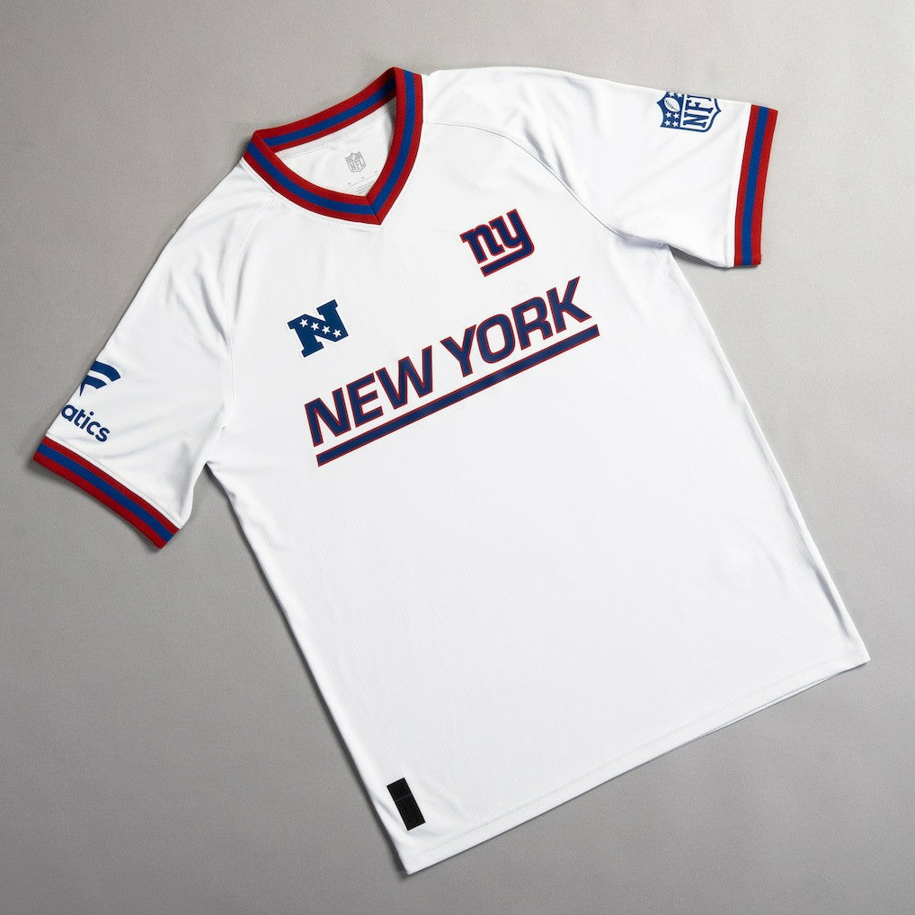 New York Giants NFL Football x Football V-Neck Fan Top White | Fanatics