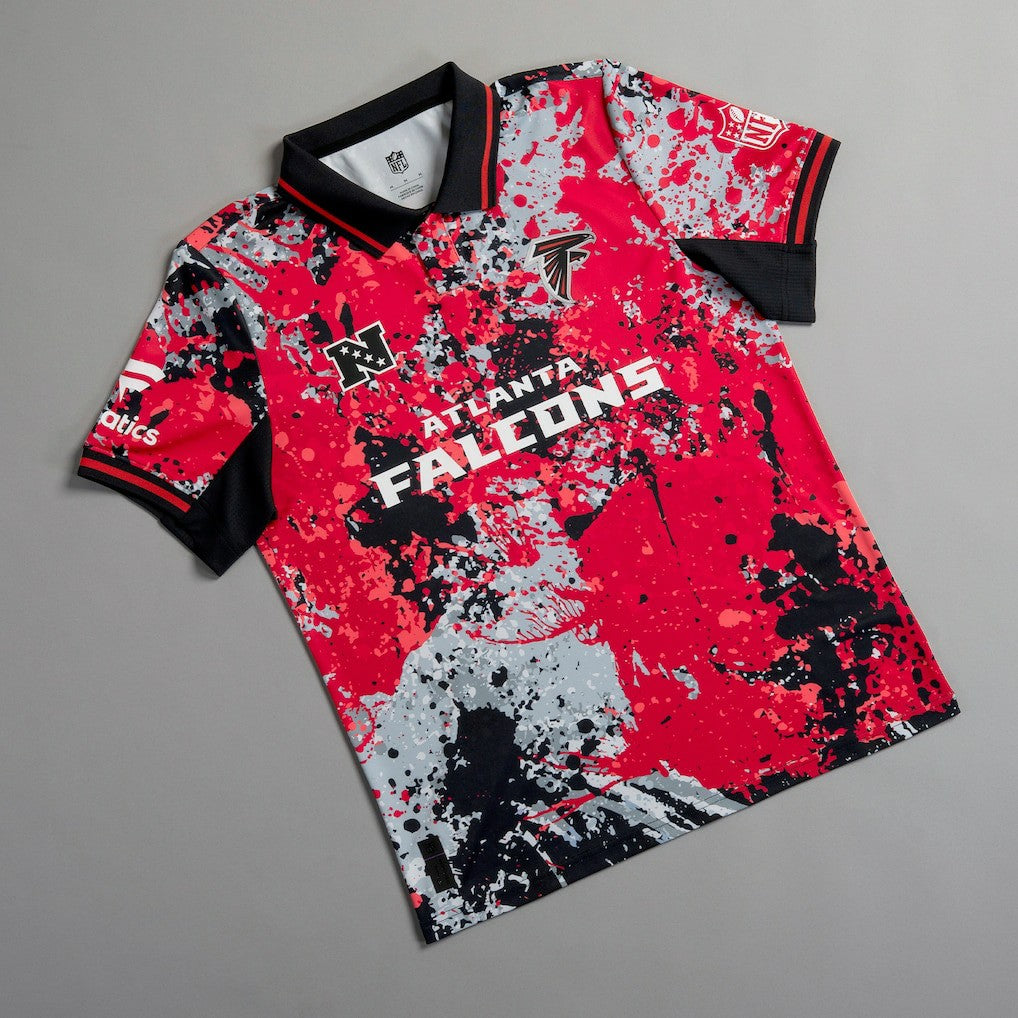 Atlanta Falcons NFL Football x Football Collared Fan Top Black | Fanatics