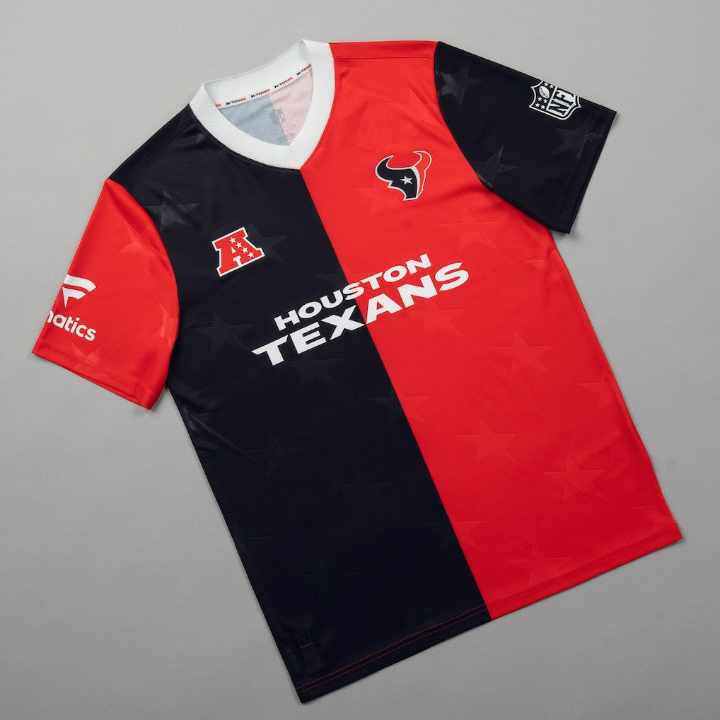 Houston Texans NFL Football x Football V-Neck Fan Top Navy | Fanatics