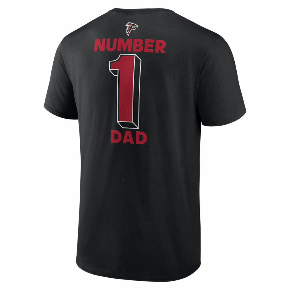 Atlanta Falcons #1 Dad Jersey T-Shirt Black | NFL
