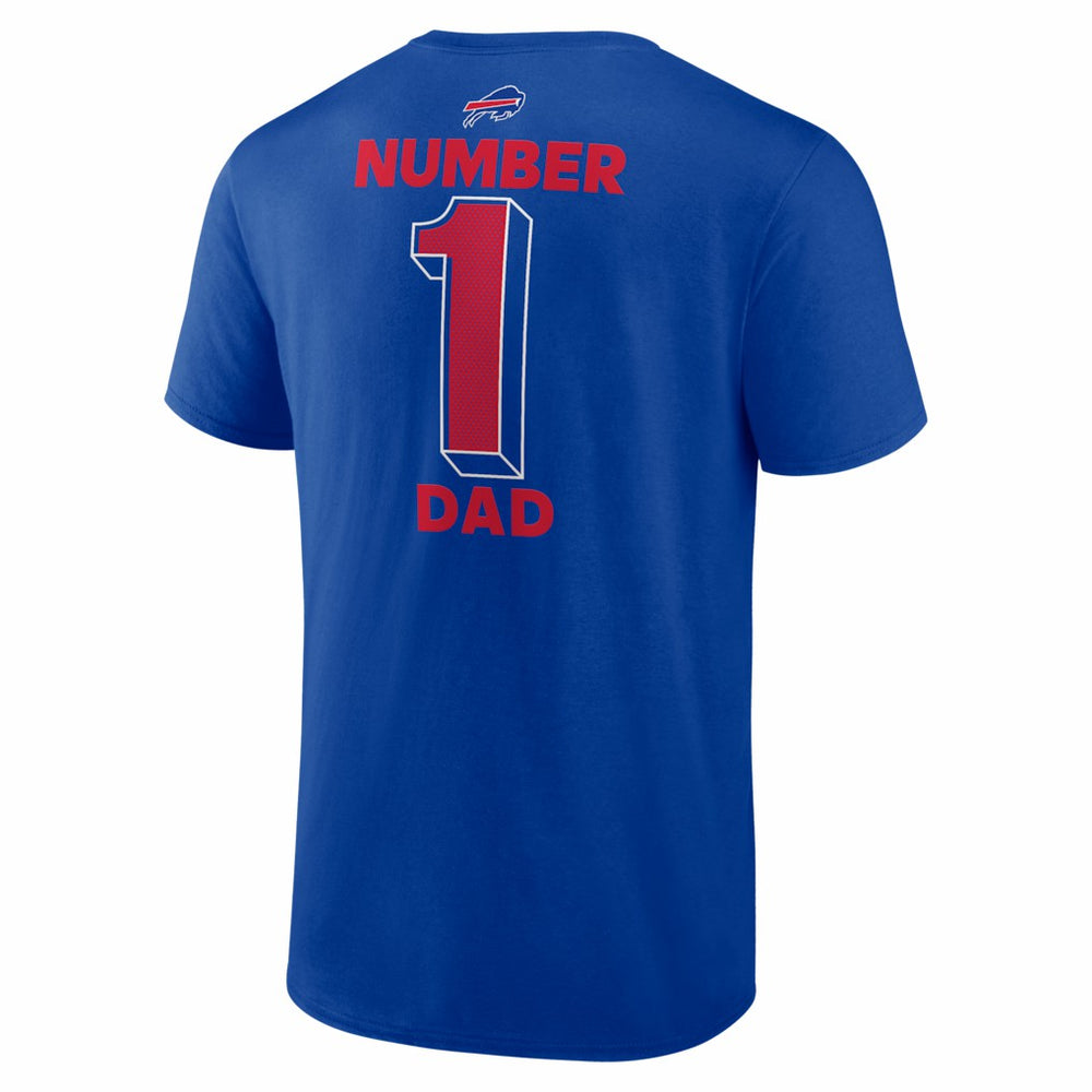 Buffalo Bills #1 Dad Jersey T-Shirt Royal | NFL