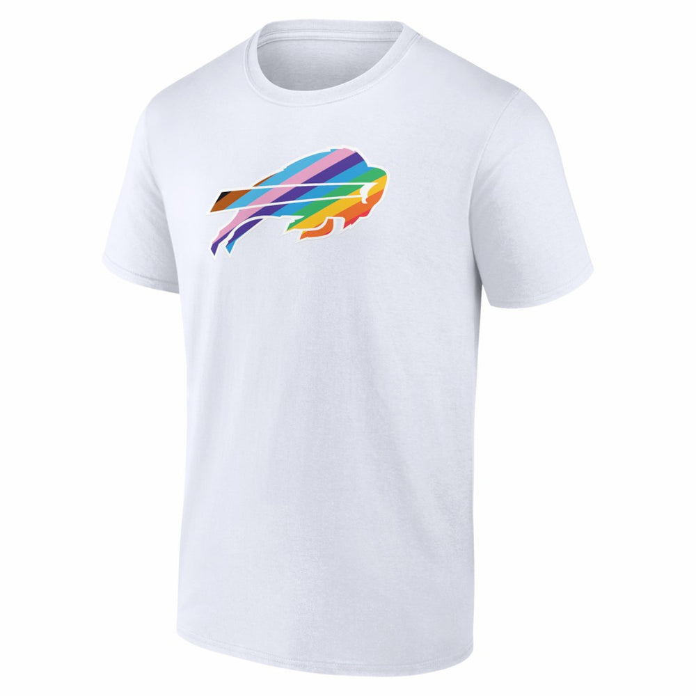 Buffalo Bills Logo Pride T-Shirt White | NFL