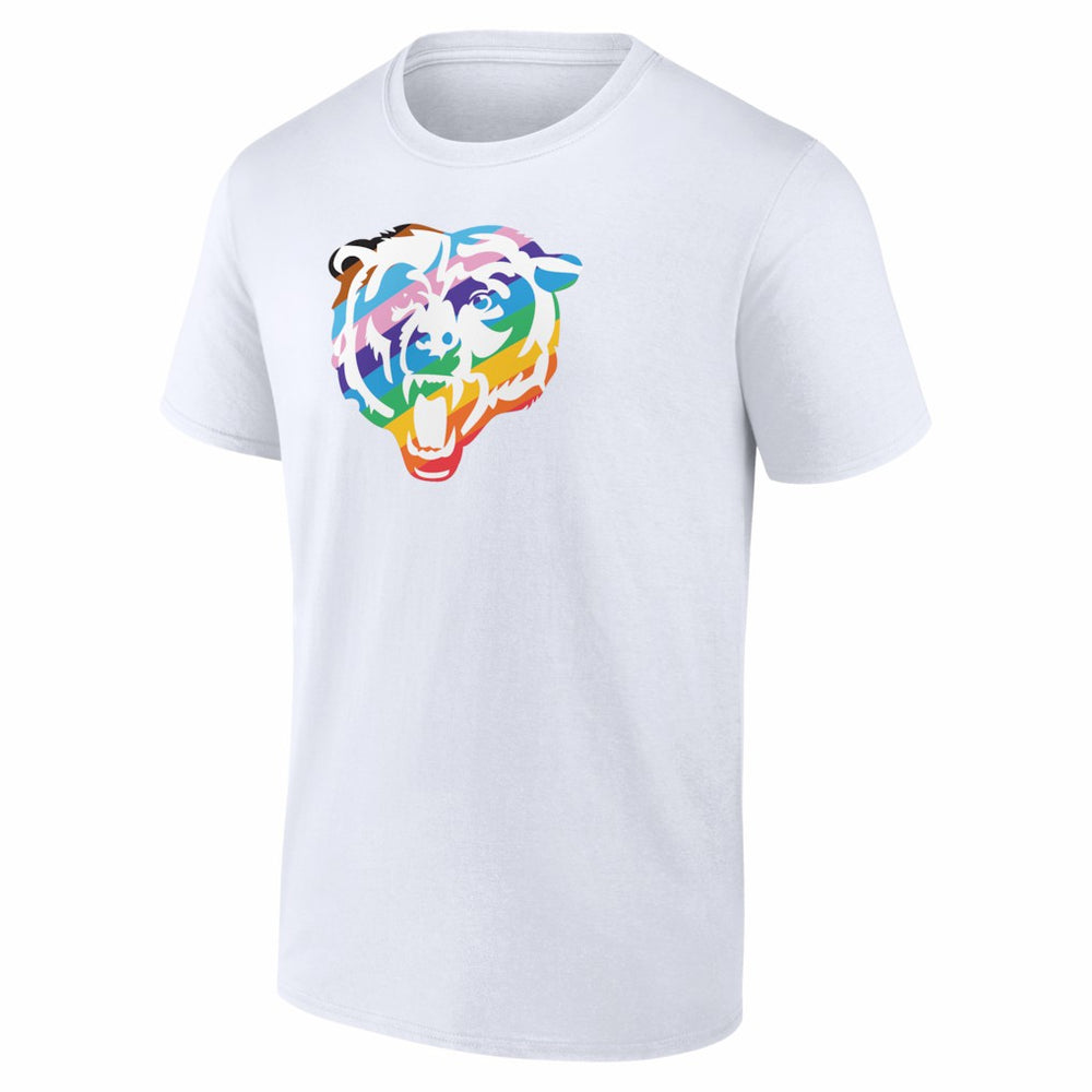 Chicago Bears Logo Pride T-Shirt White | NFL