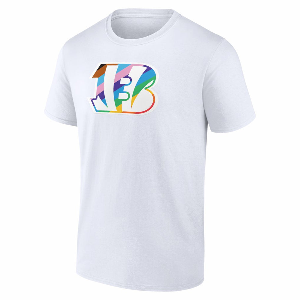Cincinnati Bengals Logo Pride T-Shirt White | NFL