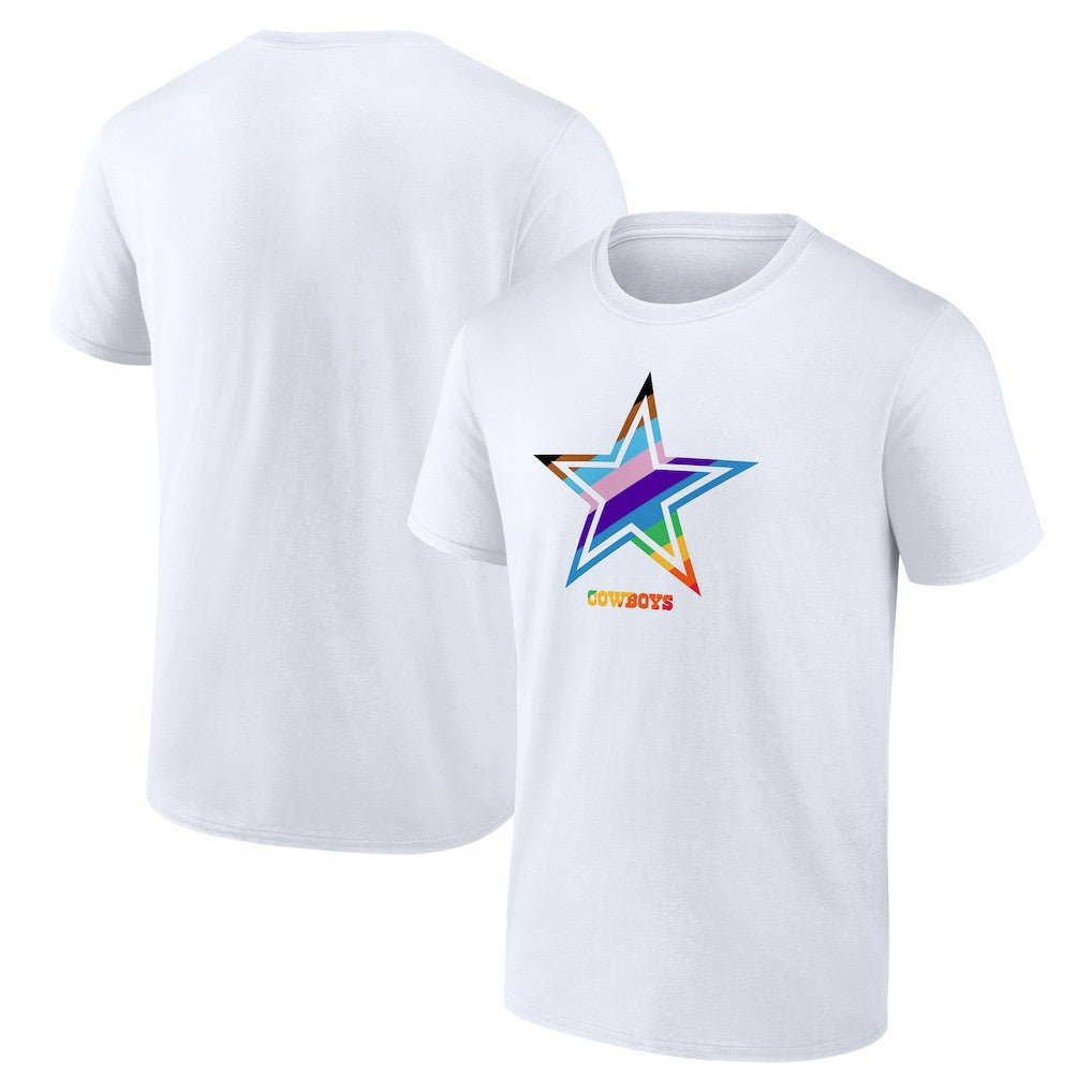 Dallas Cowboys Logo Pride T-Shirt White | NFL
