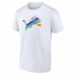 Detroit Lions Logo Pride T-Shirt White | NFL
