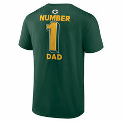 Green Bay Packers #1 Dad Jersey T-Shirt Green | NFL