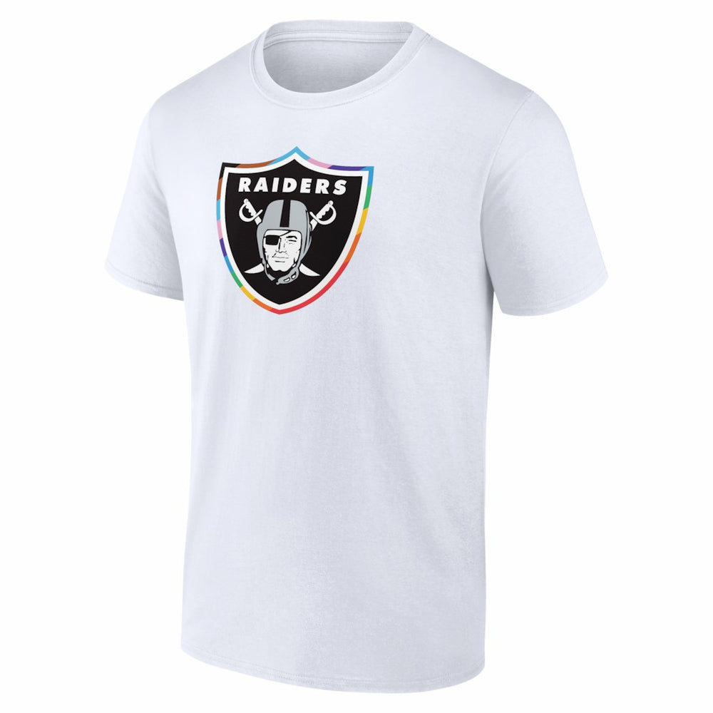 Las Vegas Raiders Logo Pride T-Shirt White | NFL