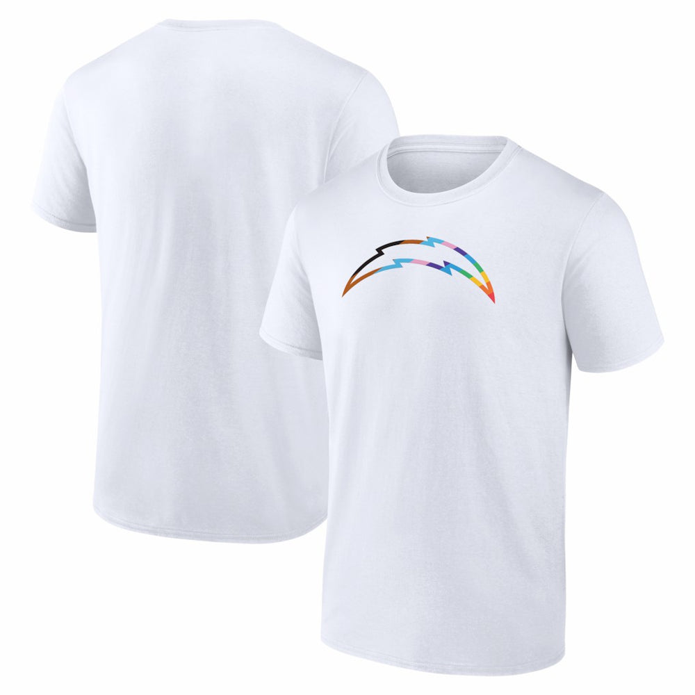 Los Angeles Chargers Logo Pride T-Shirt White | NFL