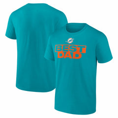 Miami Dolphins Greatest Dad T-Shirt Aqua | NFL