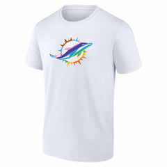 Miami Dolphins Logo Pride T-Shirt White | NFL