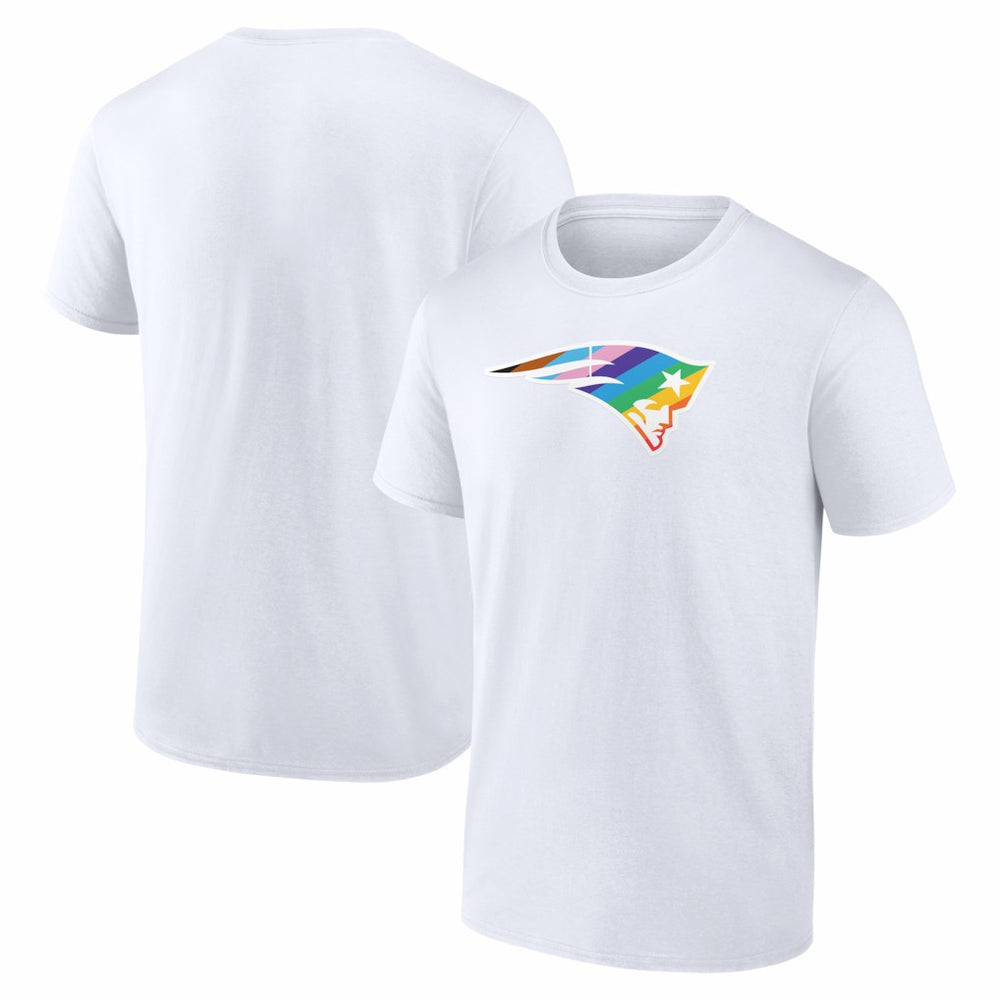 New England Patriots Logo Pride T-Shirt White | NFL