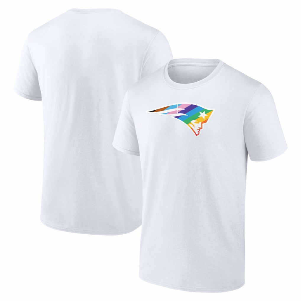 New England Patriots Logo Pride T-Shirt White | NFL