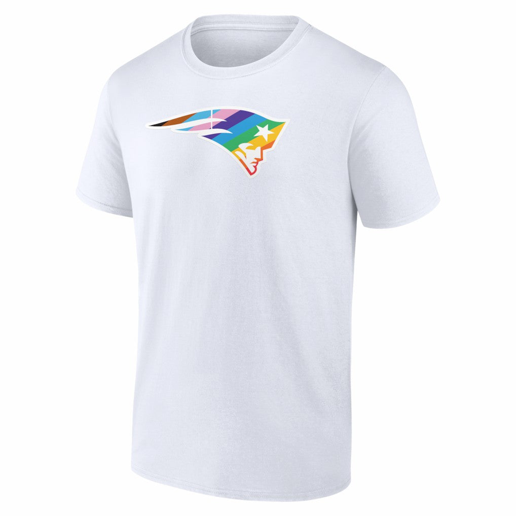 New England Patriots Logo Pride T-Shirt White | NFL