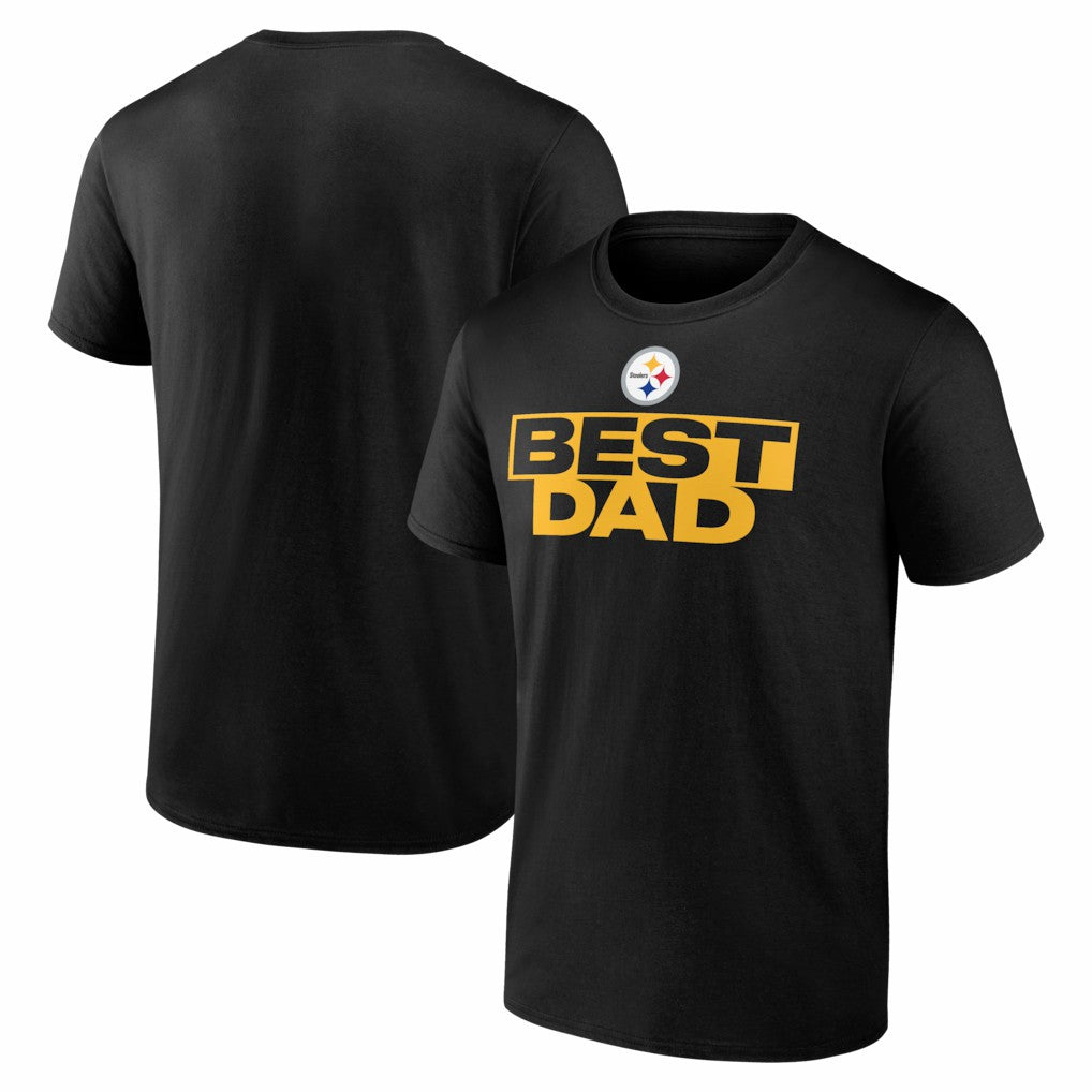 Pittsburgh Steelers Greatest Dad T-Shirt Black | NFL
