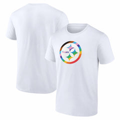 Pittsburgh Steelers Logo Pride T-Shirt White | NFL