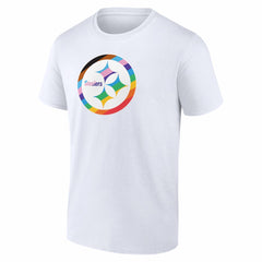 Pittsburgh Steelers Logo Pride T-Shirt White | NFL