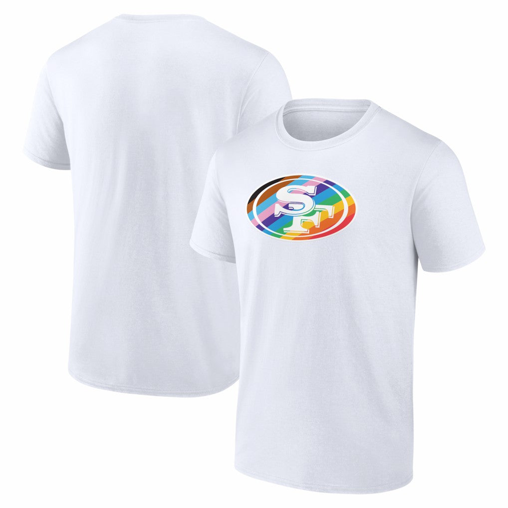 San Francisco 49ers Logo Pride T-Shirt White | NFL