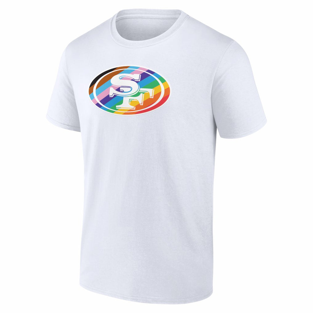 San Francisco 49ers Logo Pride T-Shirt White | NFL