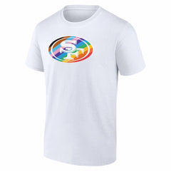 San Francisco 49ers Logo Pride T-Shirt White | NFL