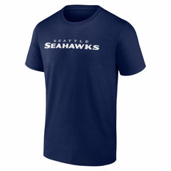 Seattle Seahawks #1 Dad Jersey T-Shirt College Navy | NFL