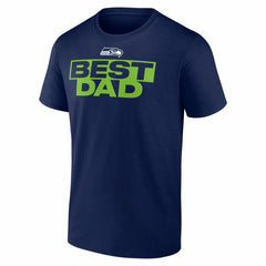 Seattle Seahawks Greatest Dad T-Shirt College Navy | NFL