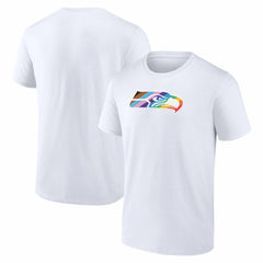 Seattle Seahawks Logo Pride T-Shirt White | NFL
