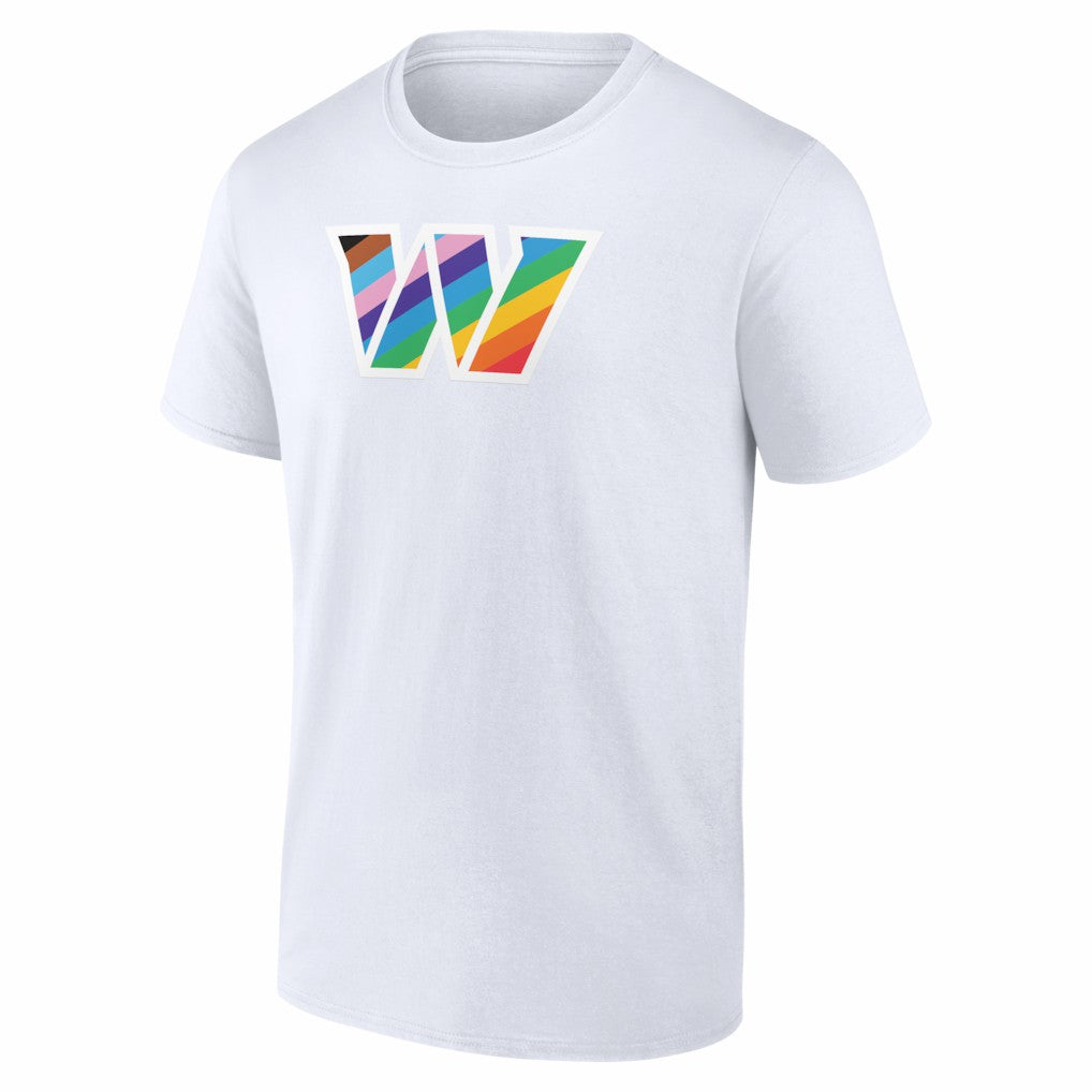 Washington Commanders Logo Pride T-Shirt White | NFL