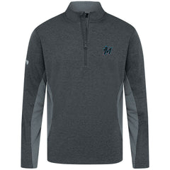 Miami Marlins Levelwear Waffle Insignia 2.0 Quarter-Zip Pullover - MLB