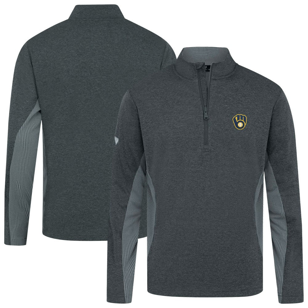 Milwaukee Brewers Levelwear Waffle Insignia 2.0 Quarter-Zip Pullover - MLB