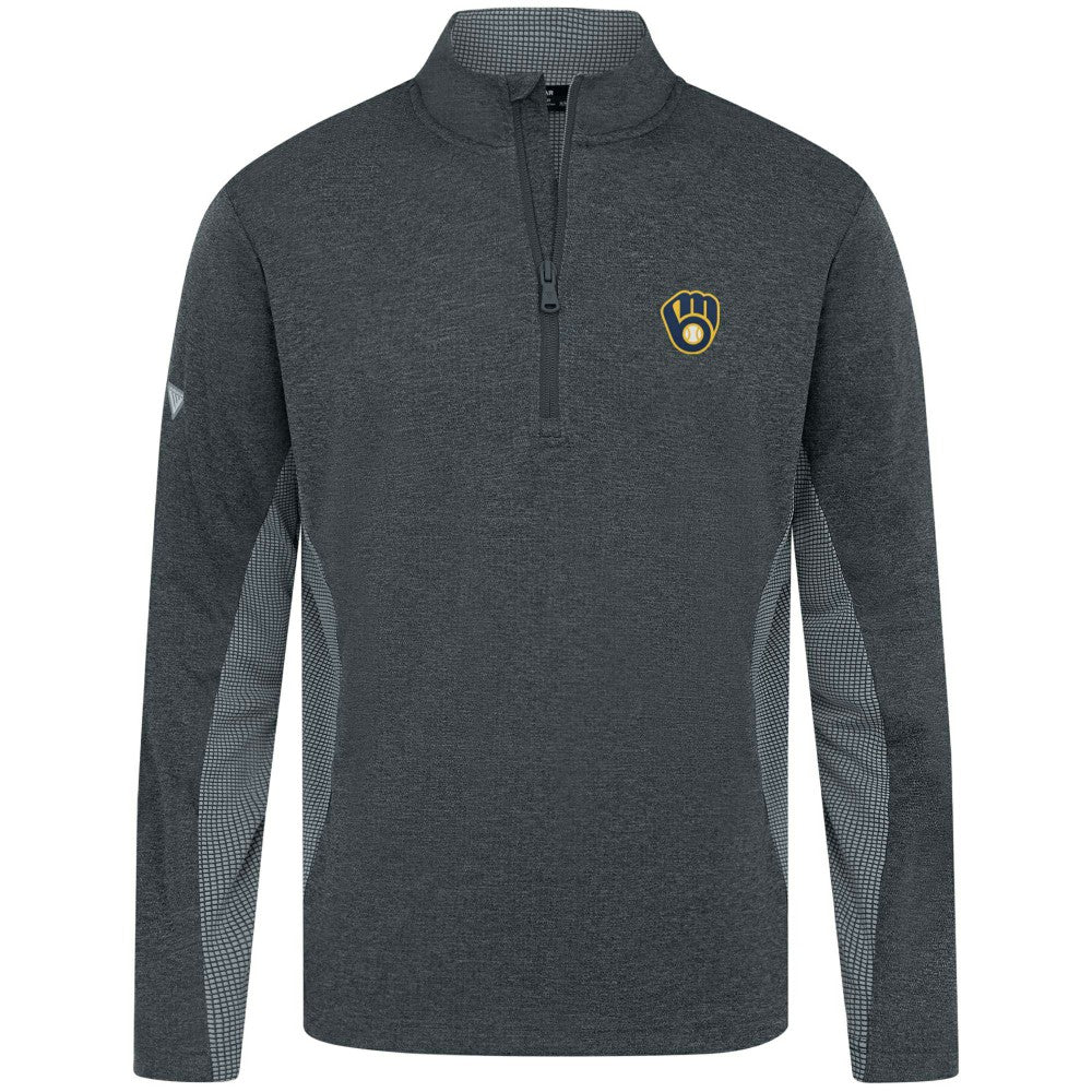 Milwaukee Brewers Levelwear Waffle Insignia 2.0 Quarter-Zip Pullover - MLB
