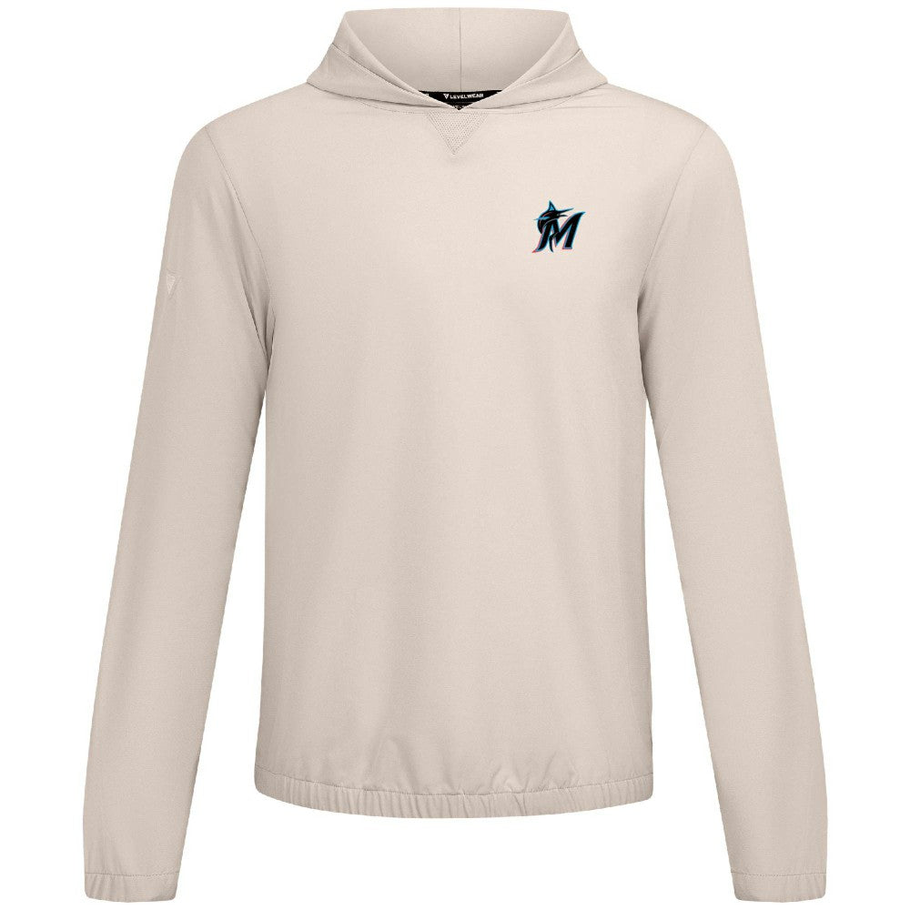 Miami Marlins Levelwear Action Insignia 2.0 Pullover Hoodie - MLB