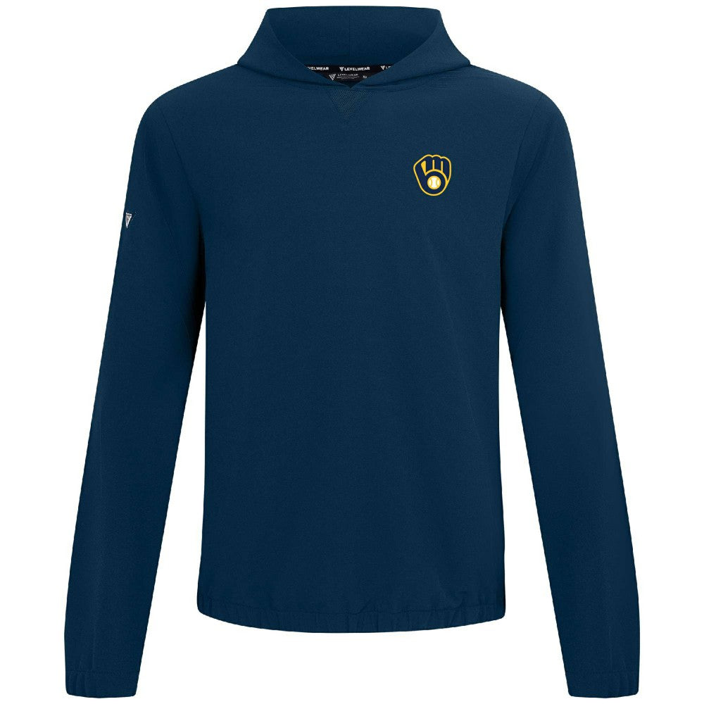 Milwaukee Brewers Levelwear Action Insignia 2.0 Pullover Hoodie - MLB