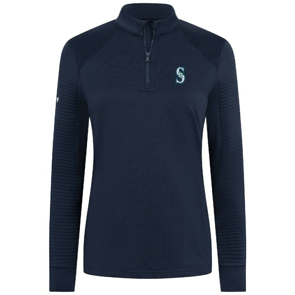 Seattle Mariners Levelwear Women's Power Insignia 2.0 Quarter-Zip Pullover Top - MLB
