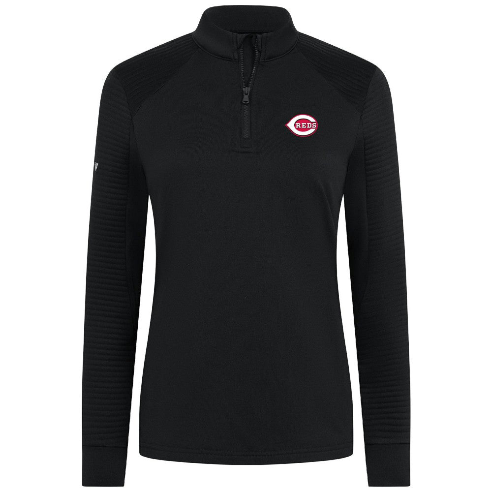 Cincinnati Reds Levelwear Women's Power Insignia 2.0 Quarter-Zip Pullover Top - MLB