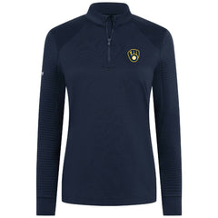 Milwaukee Brewers Levelwear Women's Power Insignia 2.0 Quarter-Zip Pullover Top - MLB