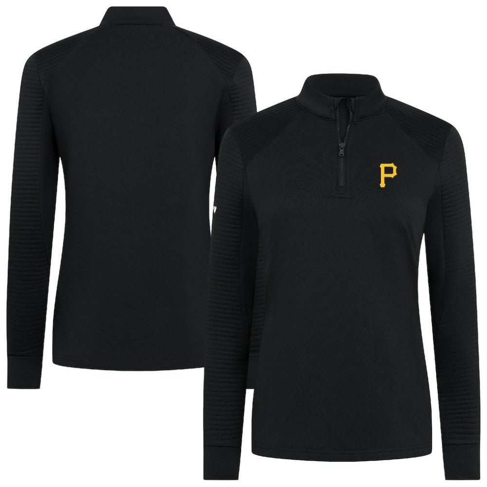 Pittsburgh Pirates Levelwear Women's Power Insignia 2.0 Quarter-Zip Pullover Top - MLB