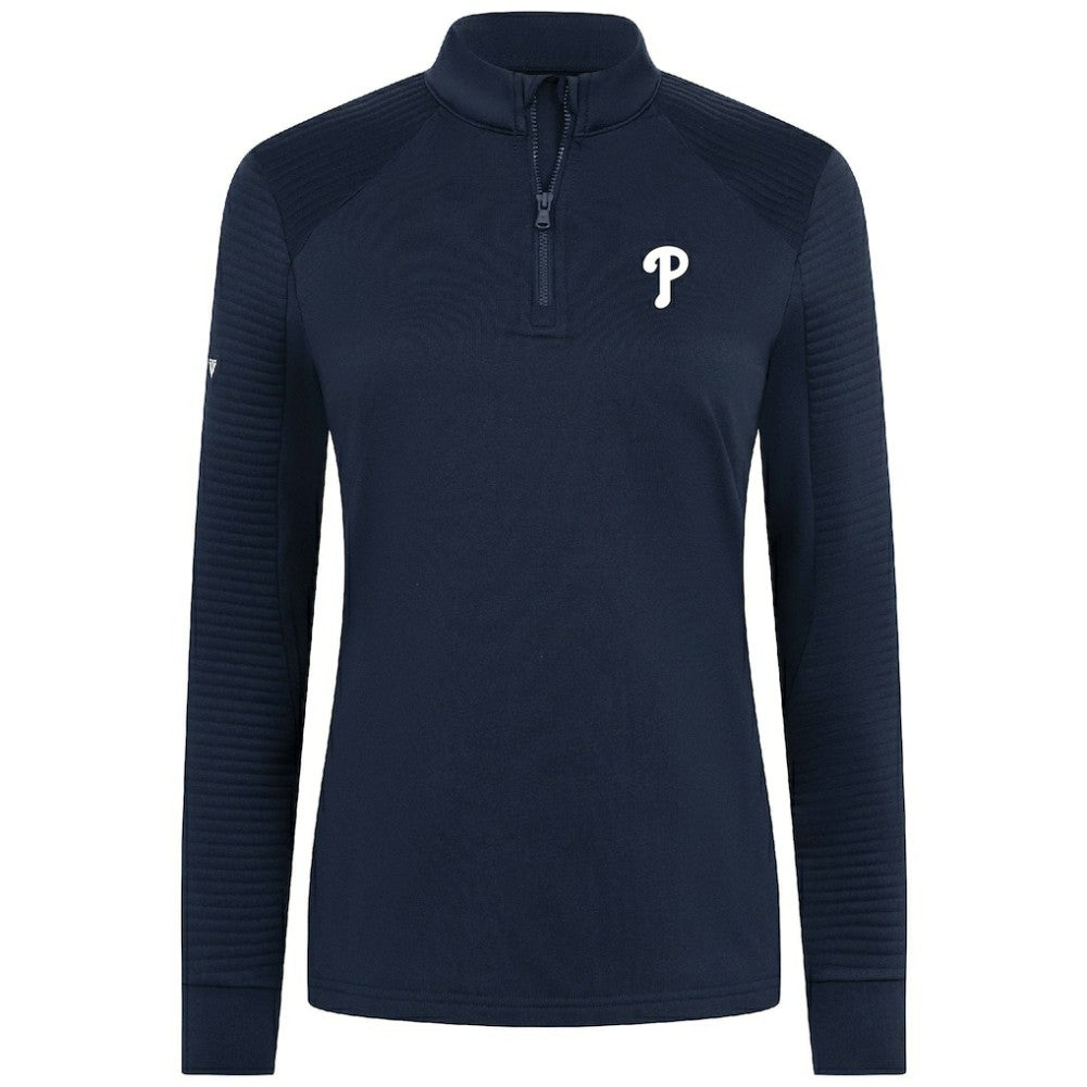Philadelphia Phillies Levelwear Women's Power Insignia 2.0 Quarter-Zip Pullover Top - MLB